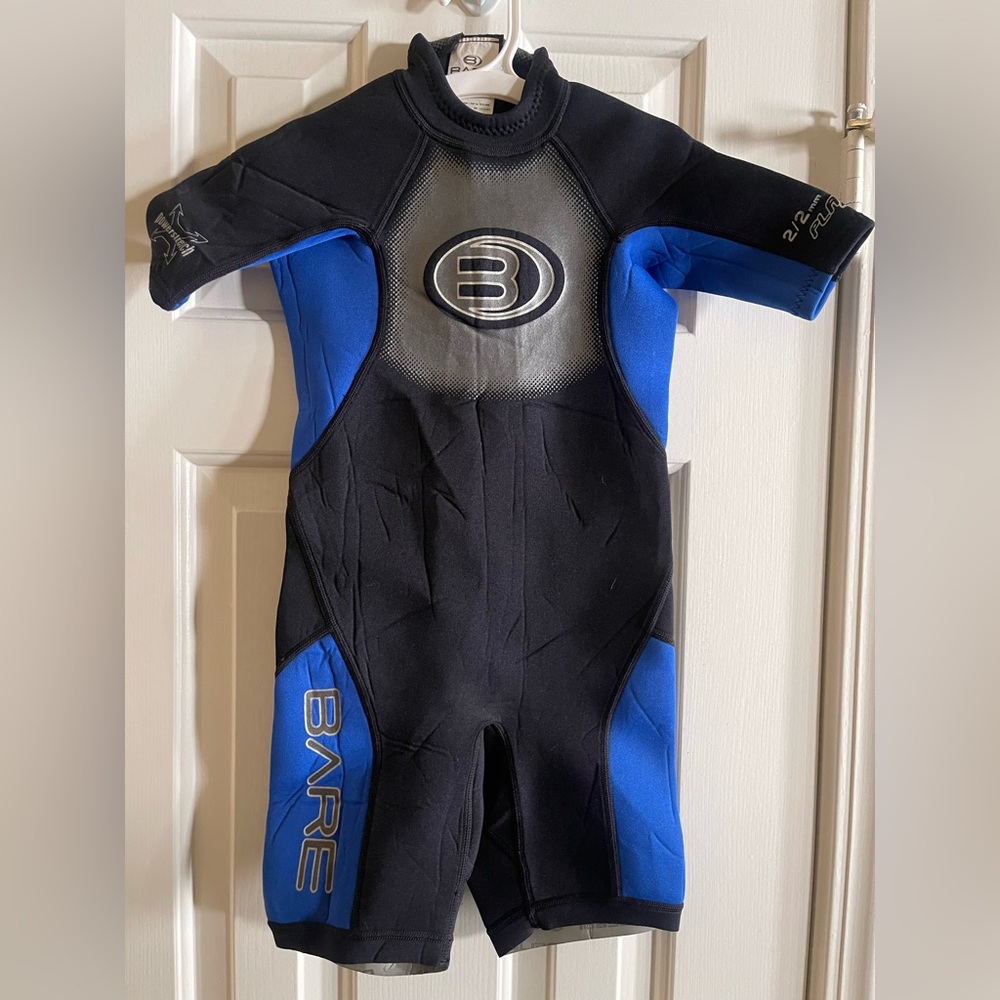 Bare 2/2mm Plazma Powerstretch Wetsuit Youth Size 8 **Pre-Owned**me